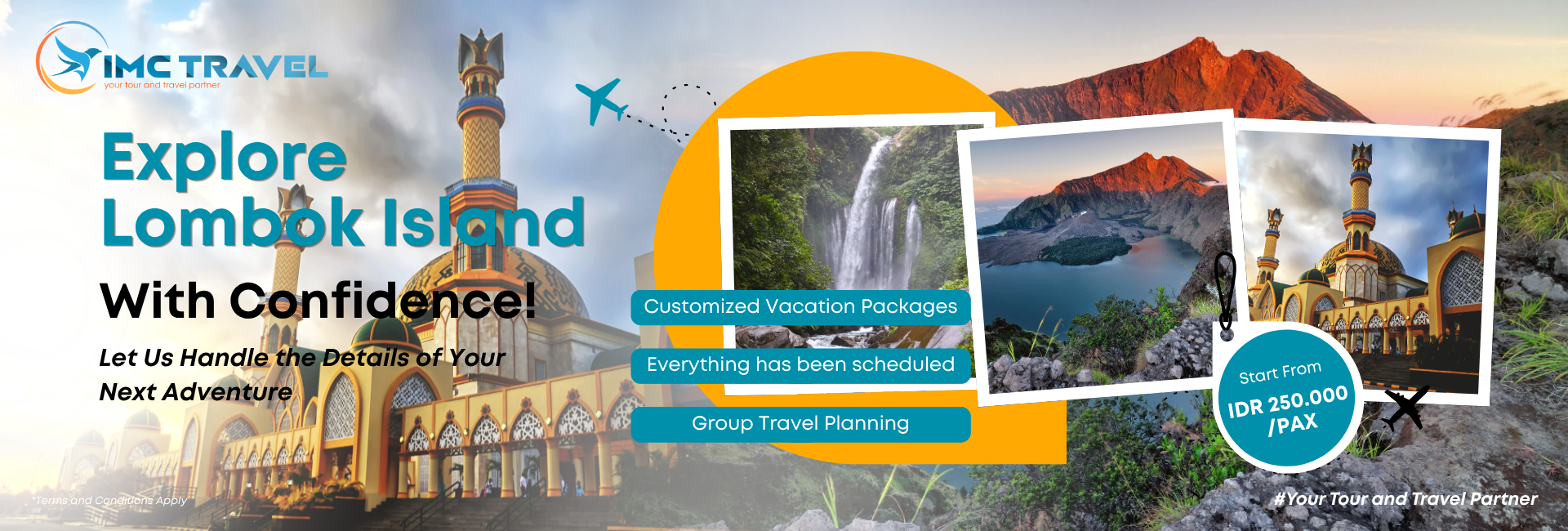 IMC TRAVEL WEB SLIDER (1920 x 650 piksel) LOMBOK PAX